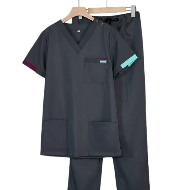 專業彈力透氣洗手服套裝：診所、牙醫、體檢中心醫護人員專用，舒適耐穿