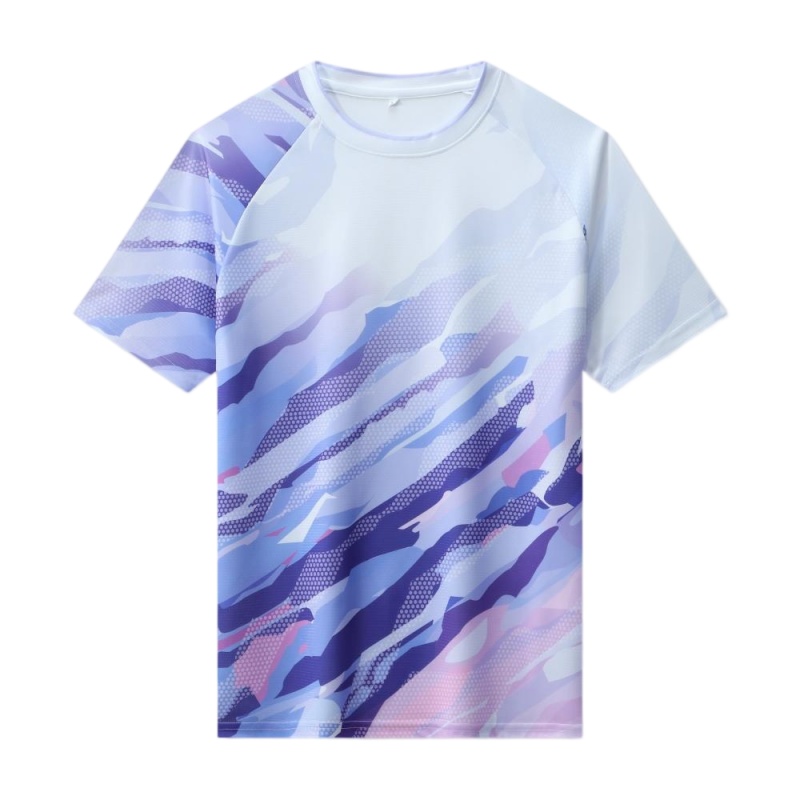漸變藍紫色數碼迷彩排球服訂造款式
