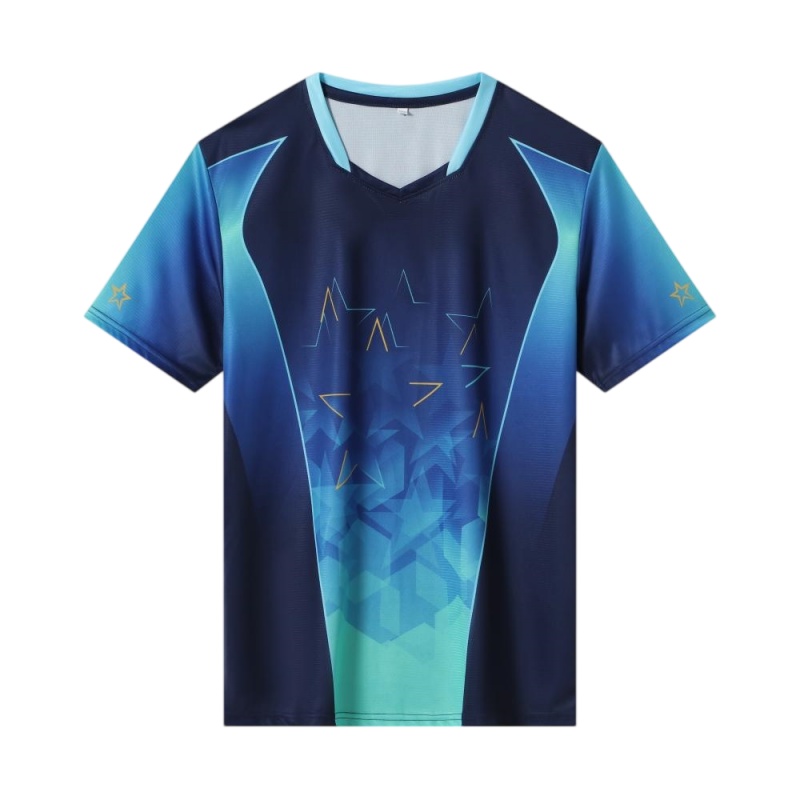 藍色星空圖案吸濕排汗排球服訂造款式