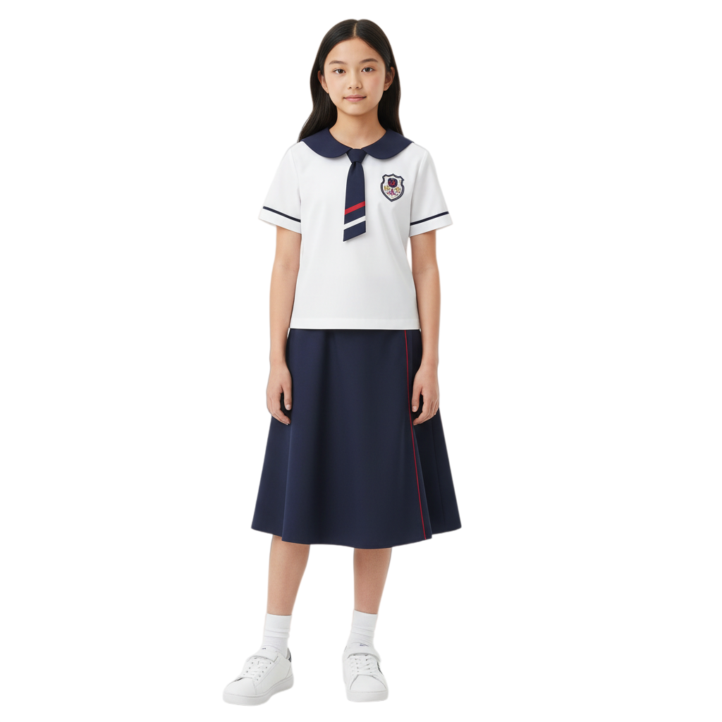 設計優雅水手領校服裙套裝 | 透氣舒適 | 展現學生青春活力與專業形象 1