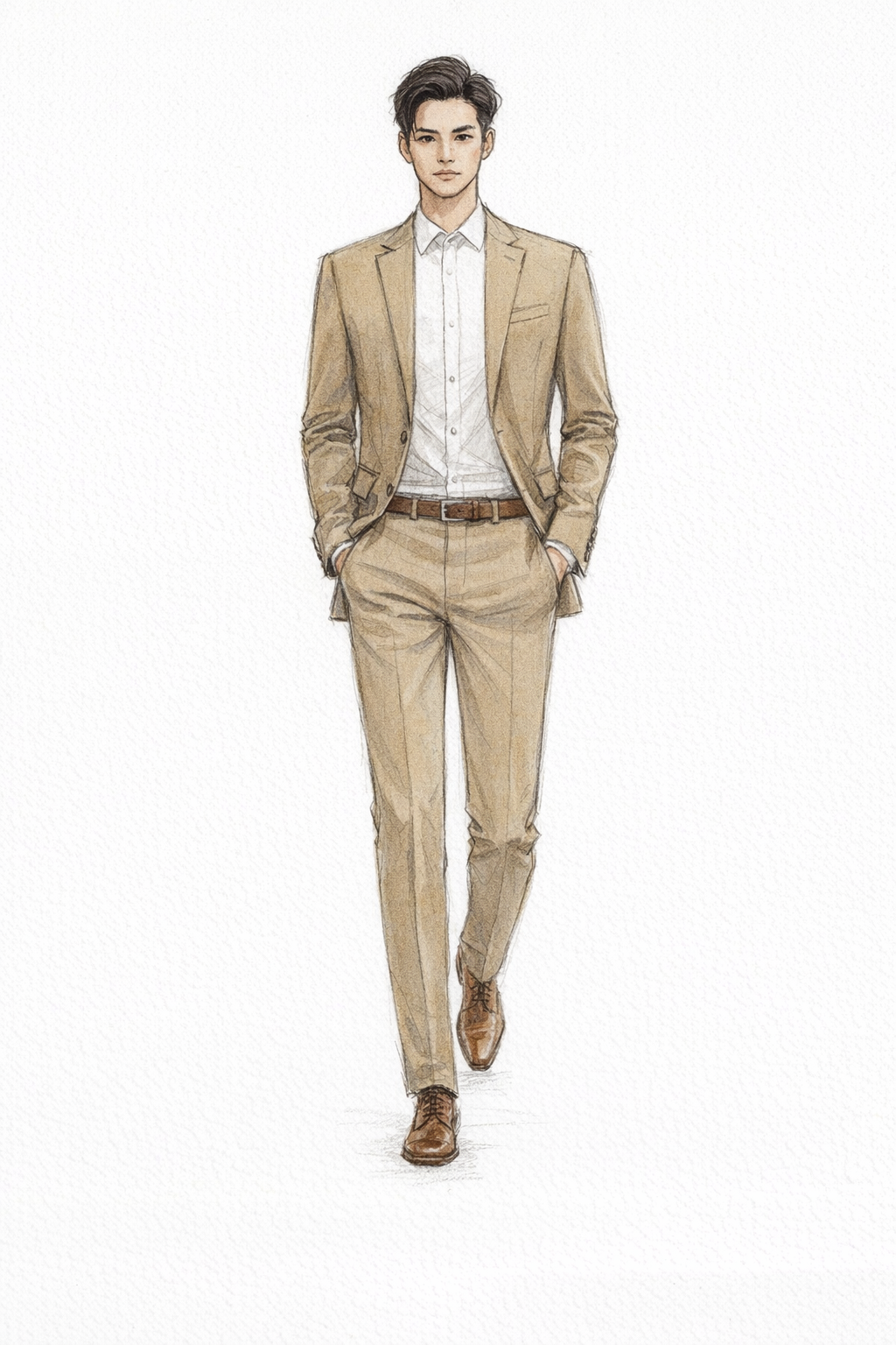 設計公司制服 | 卡其色精紡羊毛西裝 | 展現專業與品味 | 商務西裝 | 團體西裝 | 辦公室制服 2