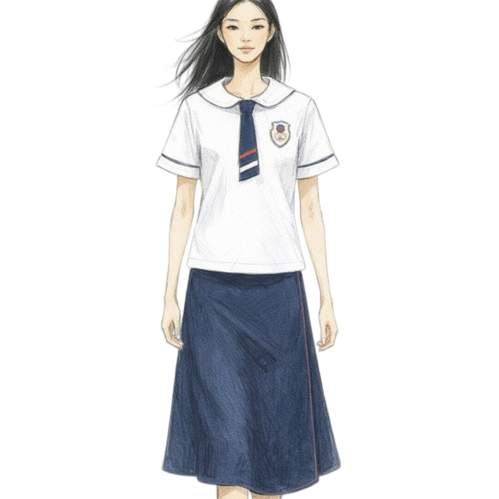 設計優雅水手領校服裙套裝 | 透氣舒適 | 展現學生青春活力與專業形象 2