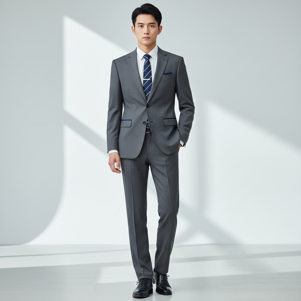 設計灰格紋西裝套裝 | 展現專業與時尚兼備 | 制服訂造 | 香港制服 | 商務西裝 | 西裝訂造 1