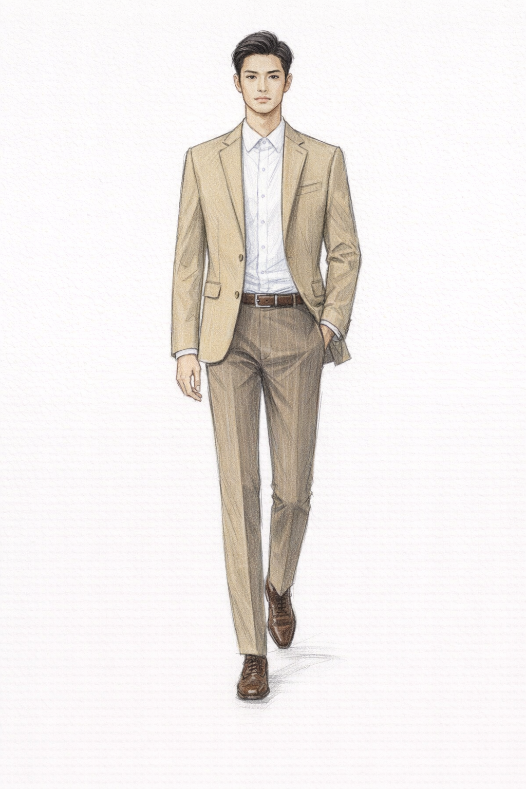 商務休閒米色西裝套裝 | 輕盈透氣 | 展現專業時尚品味 | 商務西裝 | 企業制服 2