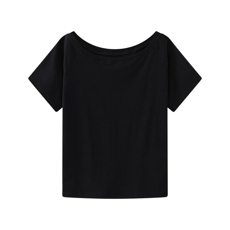透氣舒適一字肩女士T恤訂造：純棉休閒百搭，展現時尚簡約魅力 - iGift 香港女士服裝