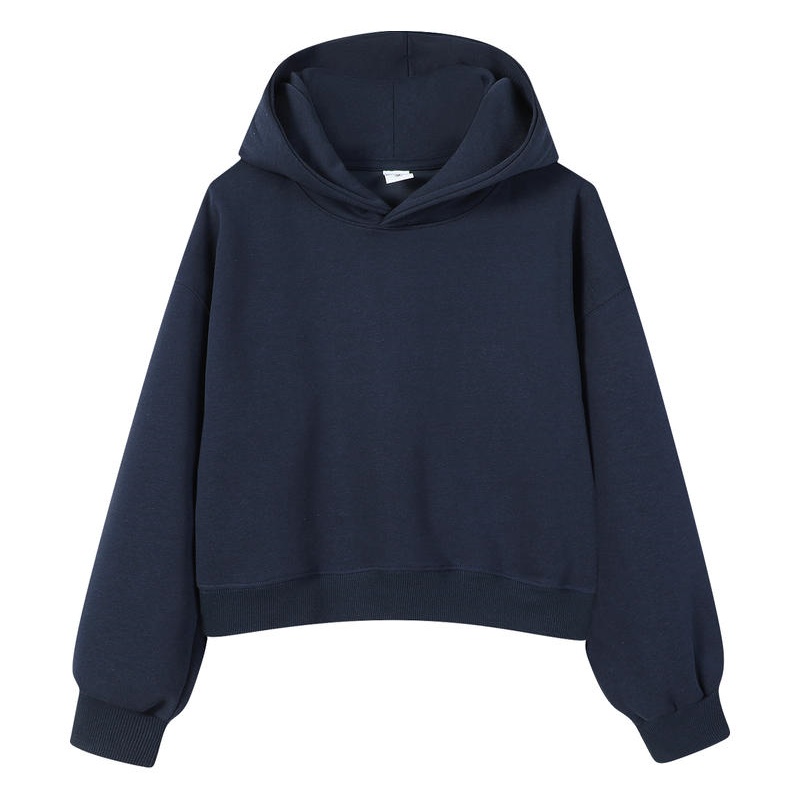 奢華銀狐絨短款連帽衛衣，舒適百搭，展現時尚活力 - iGift 香港女士服裝