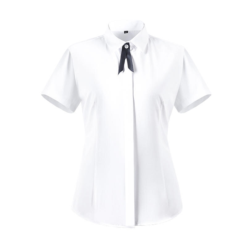 透氣短袖暗門襟女裝恤衫，商務制服與團體活動的時尚之選 - iGift 香港女士服裝
