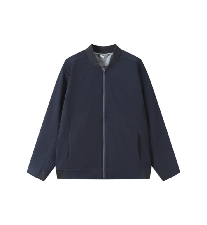 Minimalist Stylish Business-Casual Stand-Up Collar Windbreaker Jacket - Hong Kong Corporate Group Customization Choice