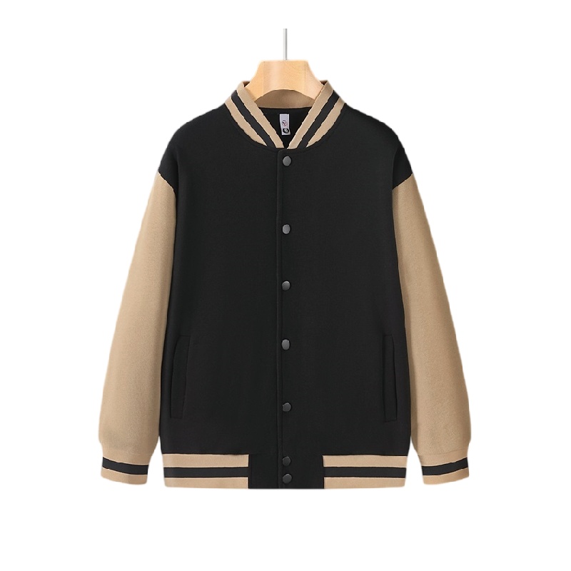 Hong Kong Best-Selling Color-Block Baseball-Style Windbreaker Customization — Korean Casual Cotton Couple Jackets, Corporate & Group Uniforms