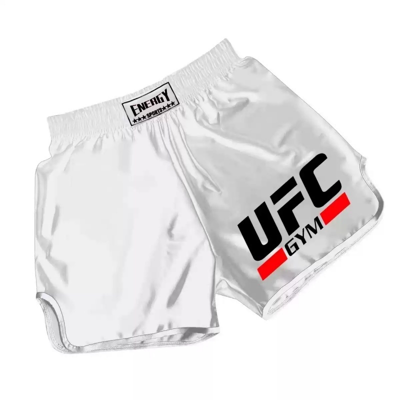 香港訂造白色UFC GYM風格泰拳褲