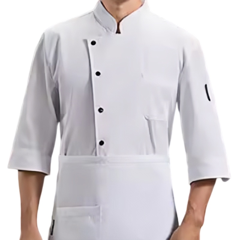 專業透氣耐磨廚師服 | 香港制服訂造首選 | 三分袖設計舒適靈活