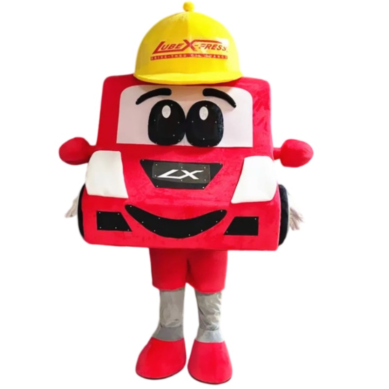 趣致紅車造型吉祥物公仔人偶服訂造 品牌推廣商場活動宣傳服