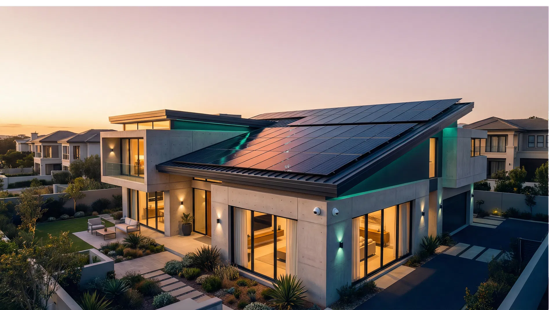 Premium rooftop solar installation