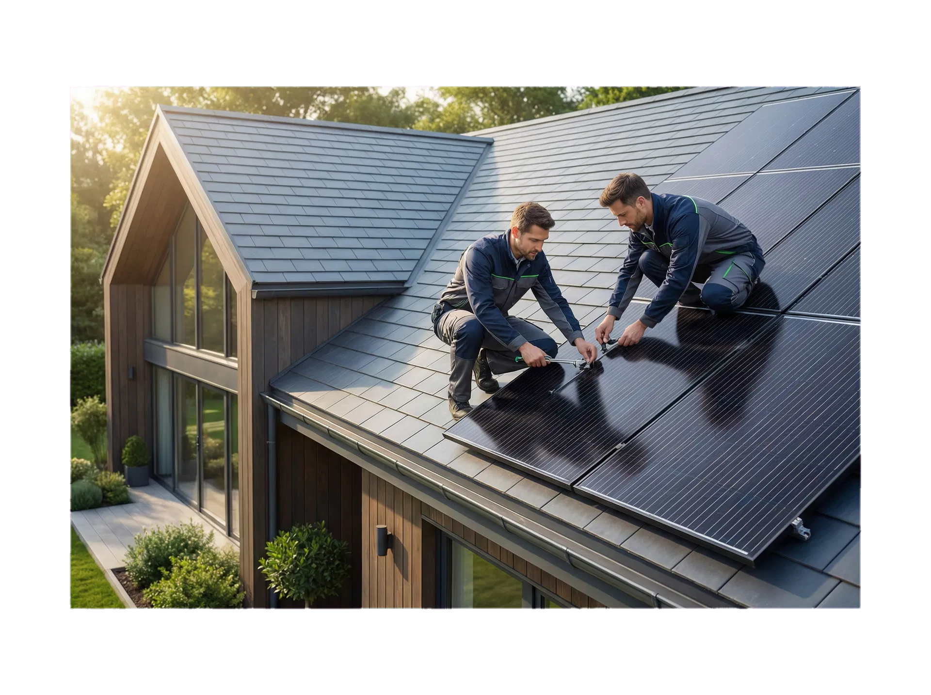 Solar installation team