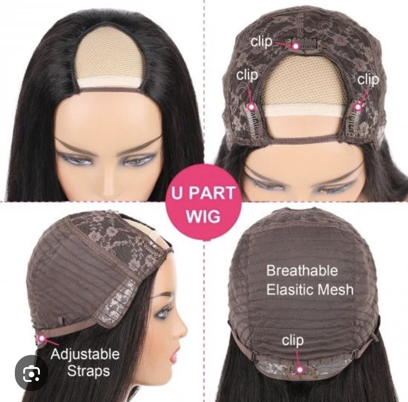 Some have open areas where you can pull your own hair through and blend it others have lace there with a very small lace front parting space both U parts