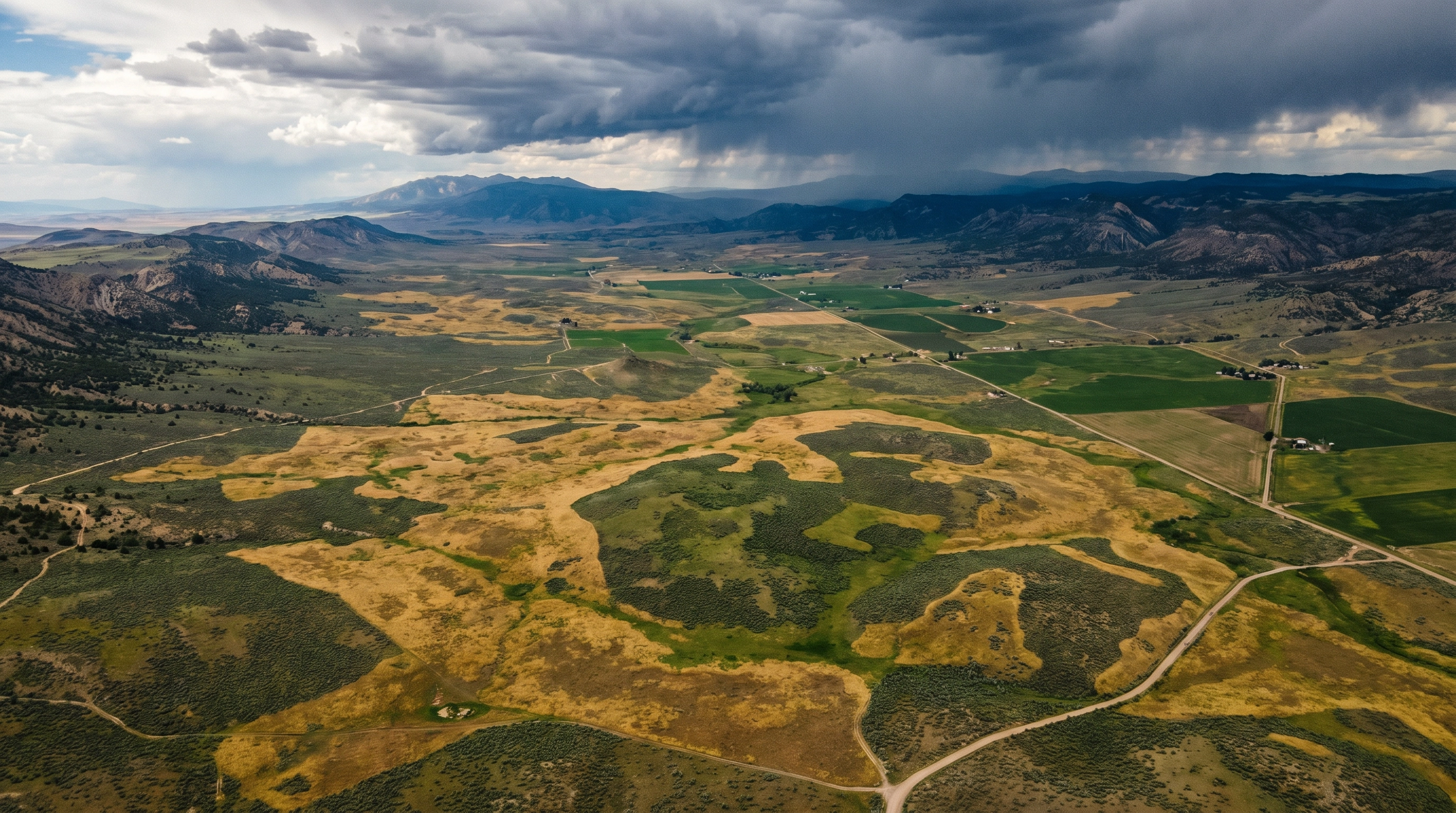 Aerial view of the Skyline CWMA region