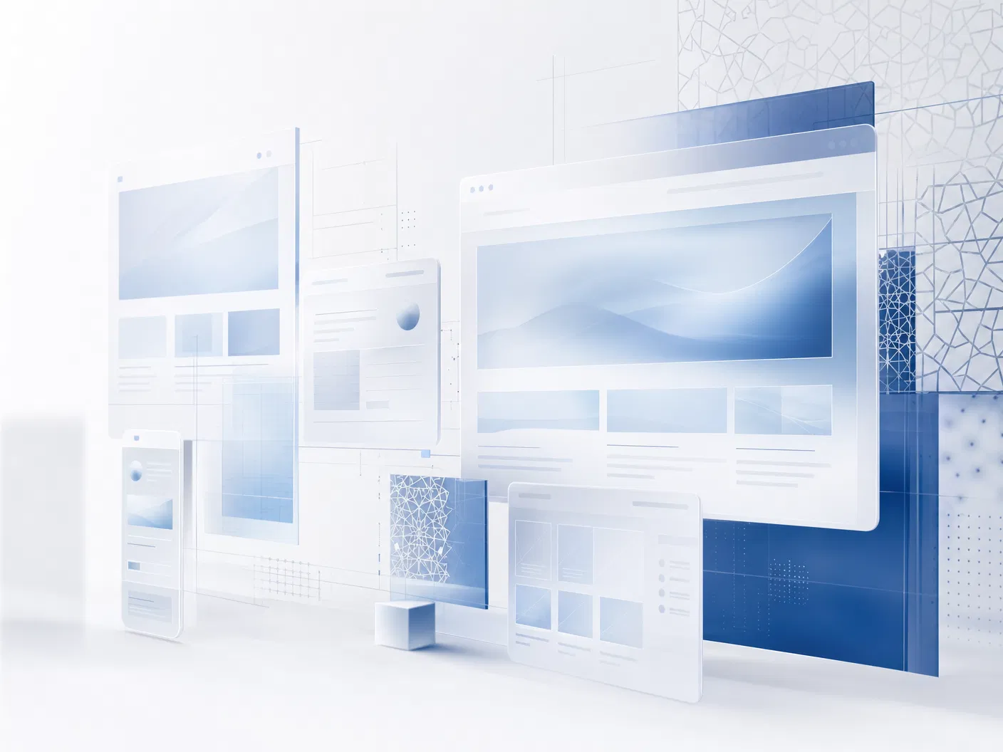 Elegant FEKRAH website interface blueprint