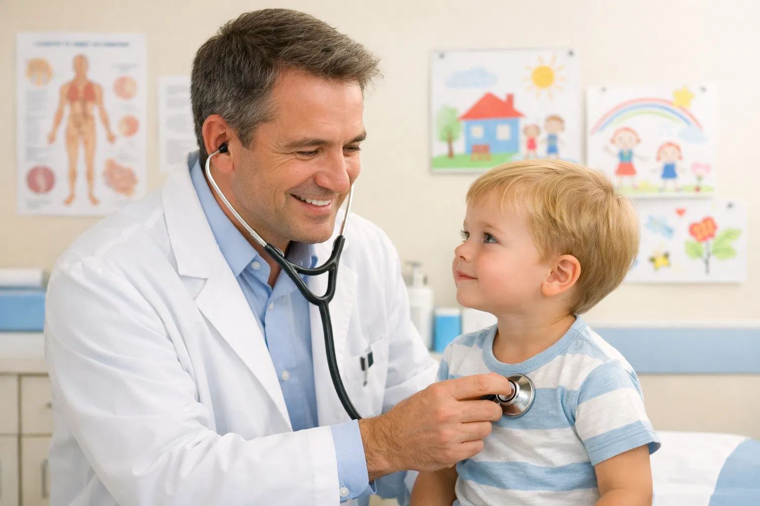 Doktor ve çocuk hasta