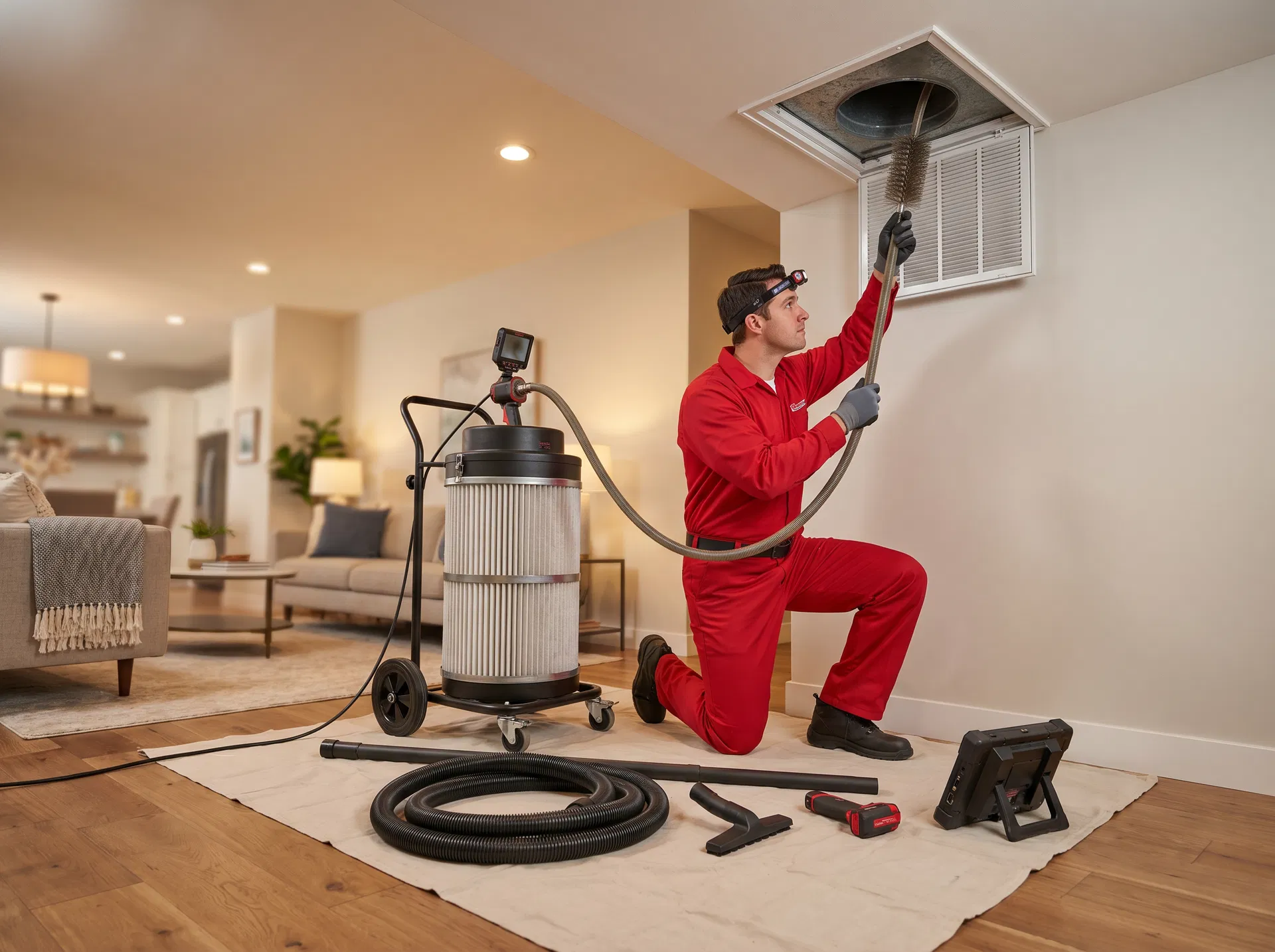 Professional air duct cleaning service