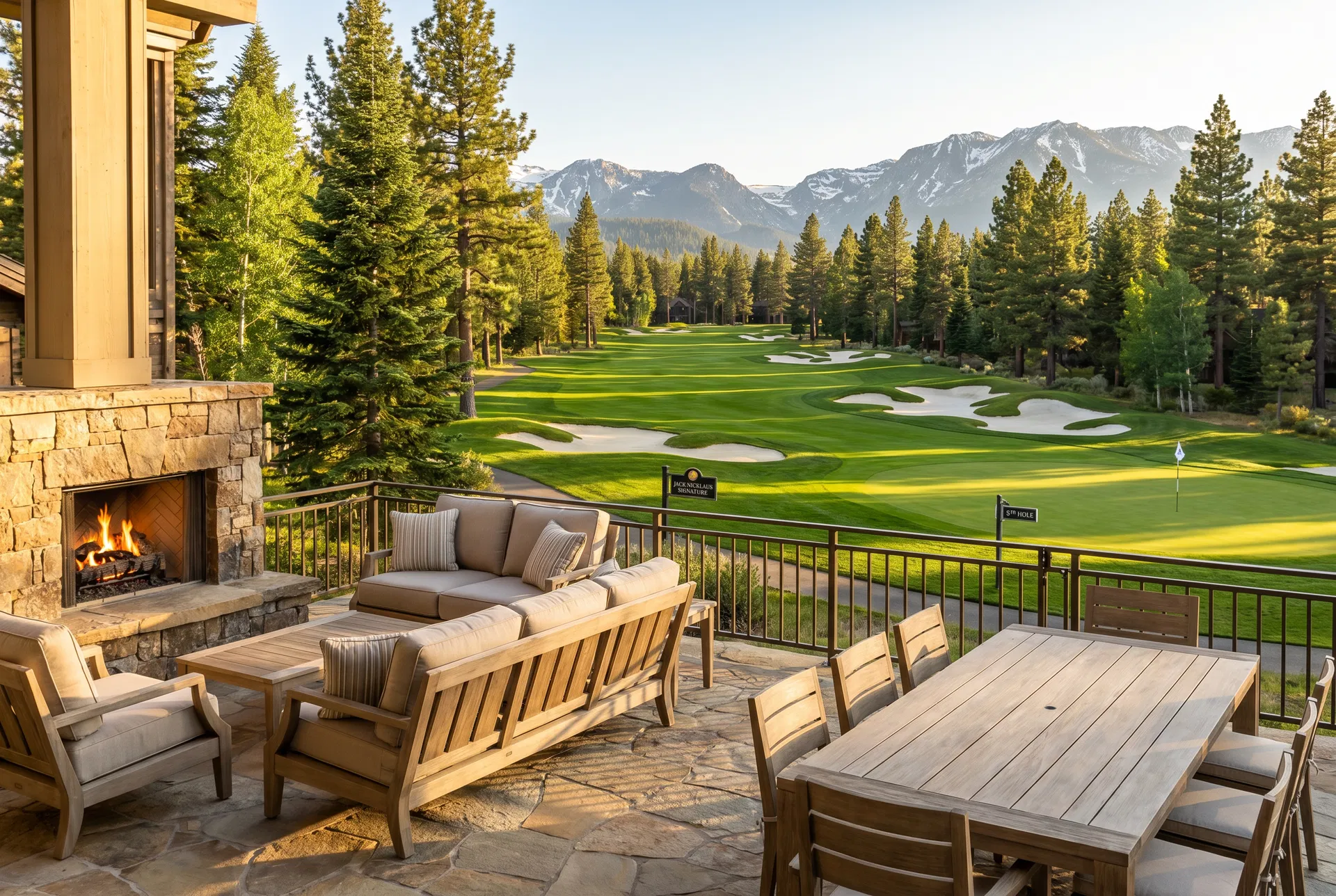 Terrace — Direct 5th Hole Fairway Views