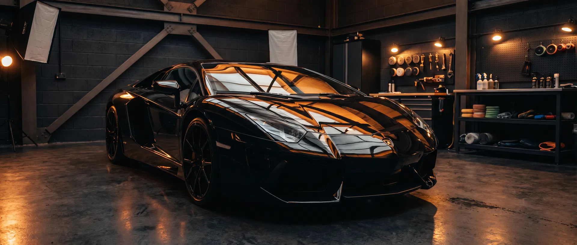 Luxury car with ceramic coating