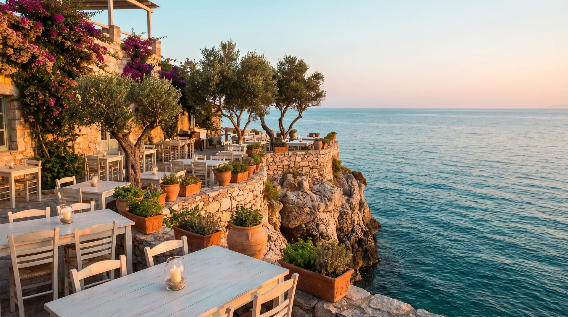 La Vita terrace overlooking the Adriatic Sea