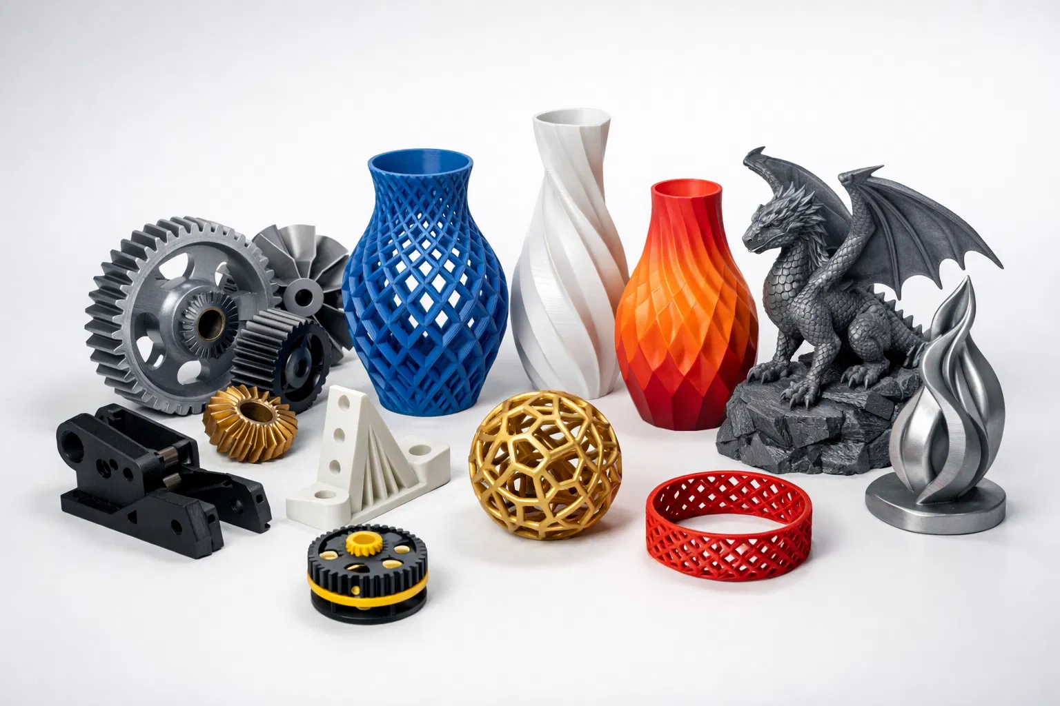 3D printed objects showcase