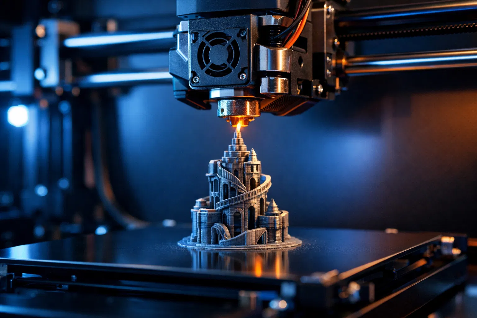 3D Printer in action