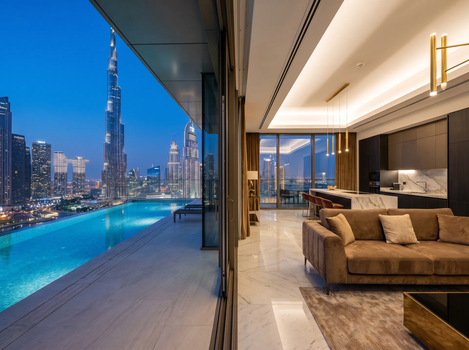 Sky-High Penthouse with Burj Khalifa Views