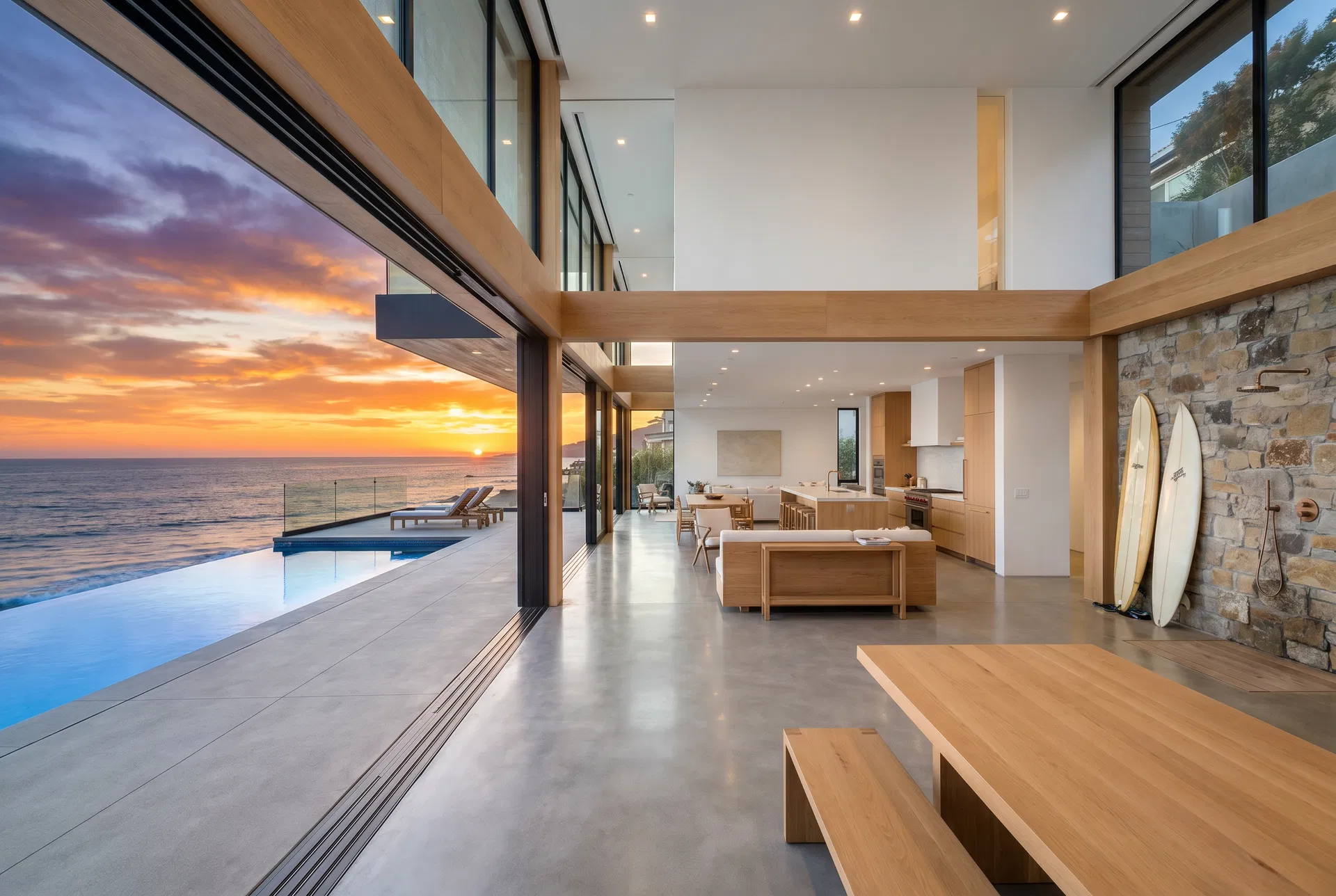 Malibu Beachfront Contemporary Home