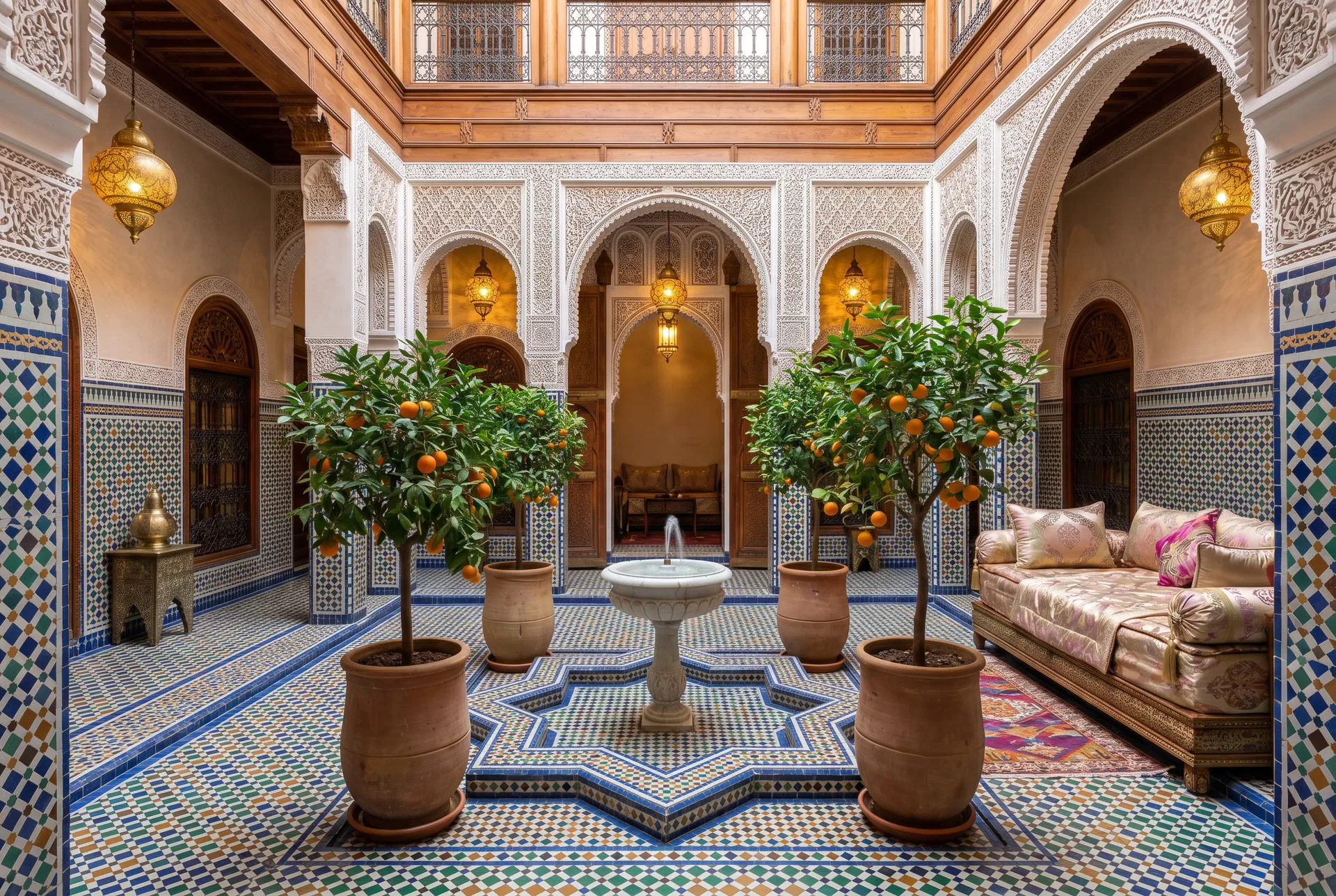 Traditional Riad with Courtyard Garden