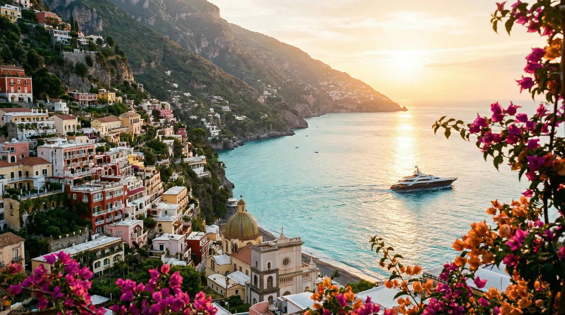 Amalfi Coast sunset