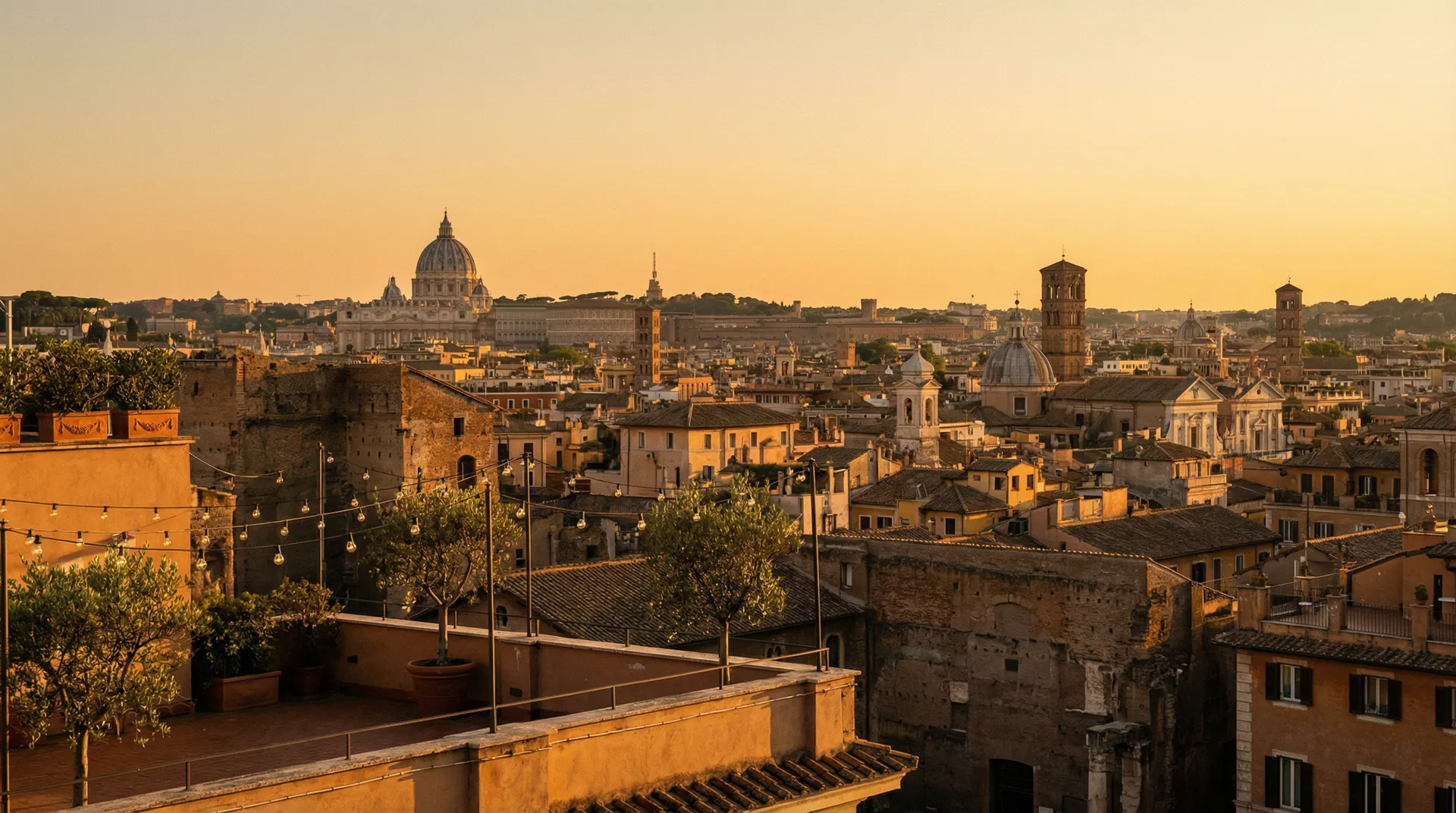 Rome at golden hour