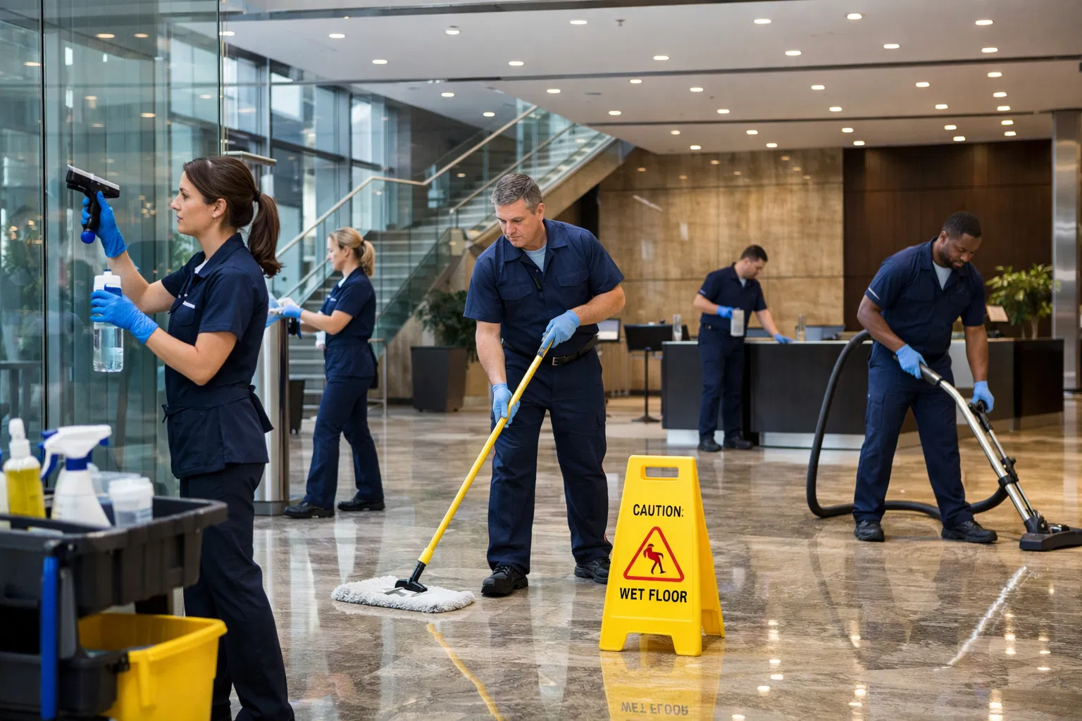 Nettoyage de bureaux et commerces