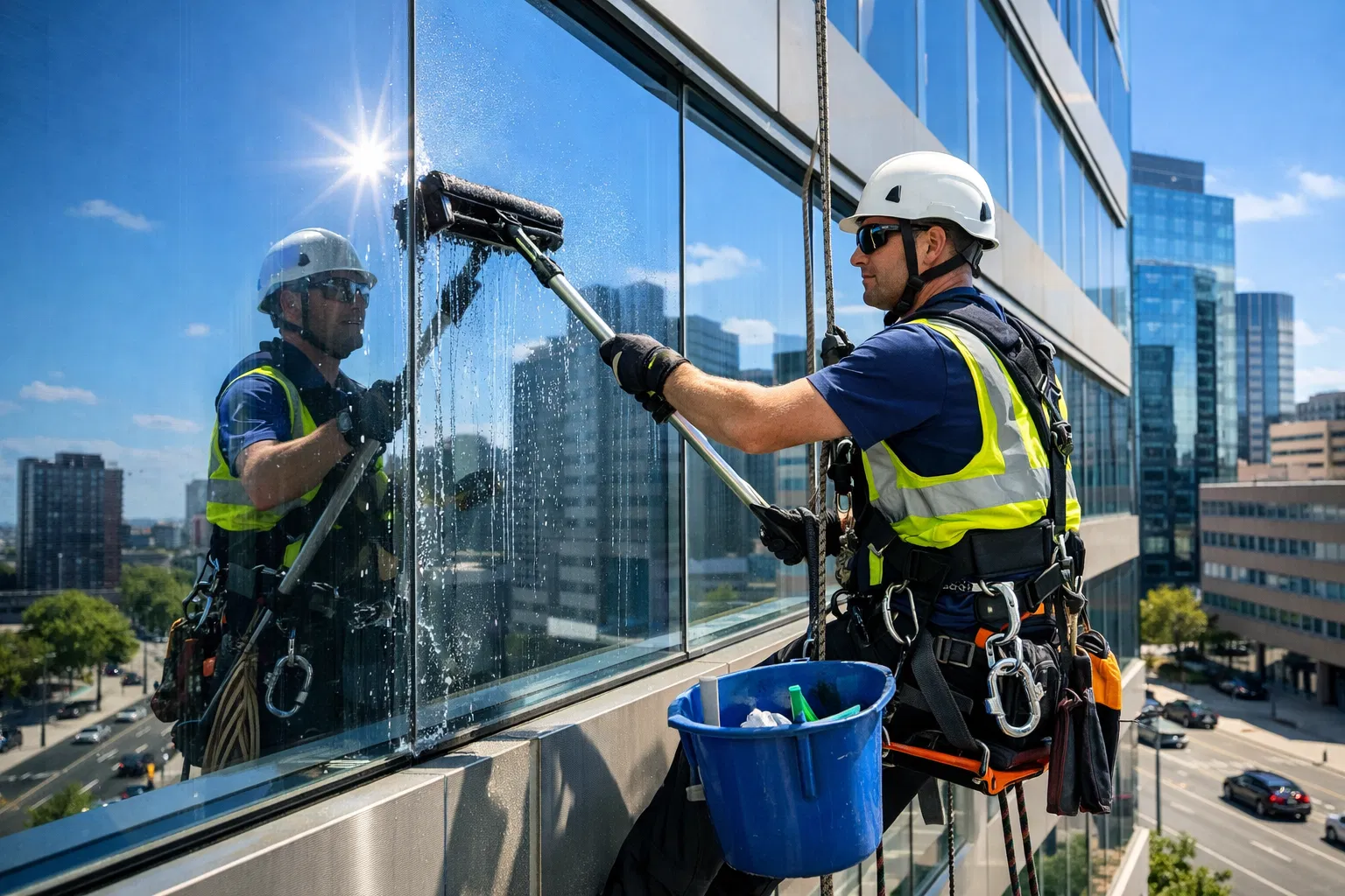 Nettoyage de vitres