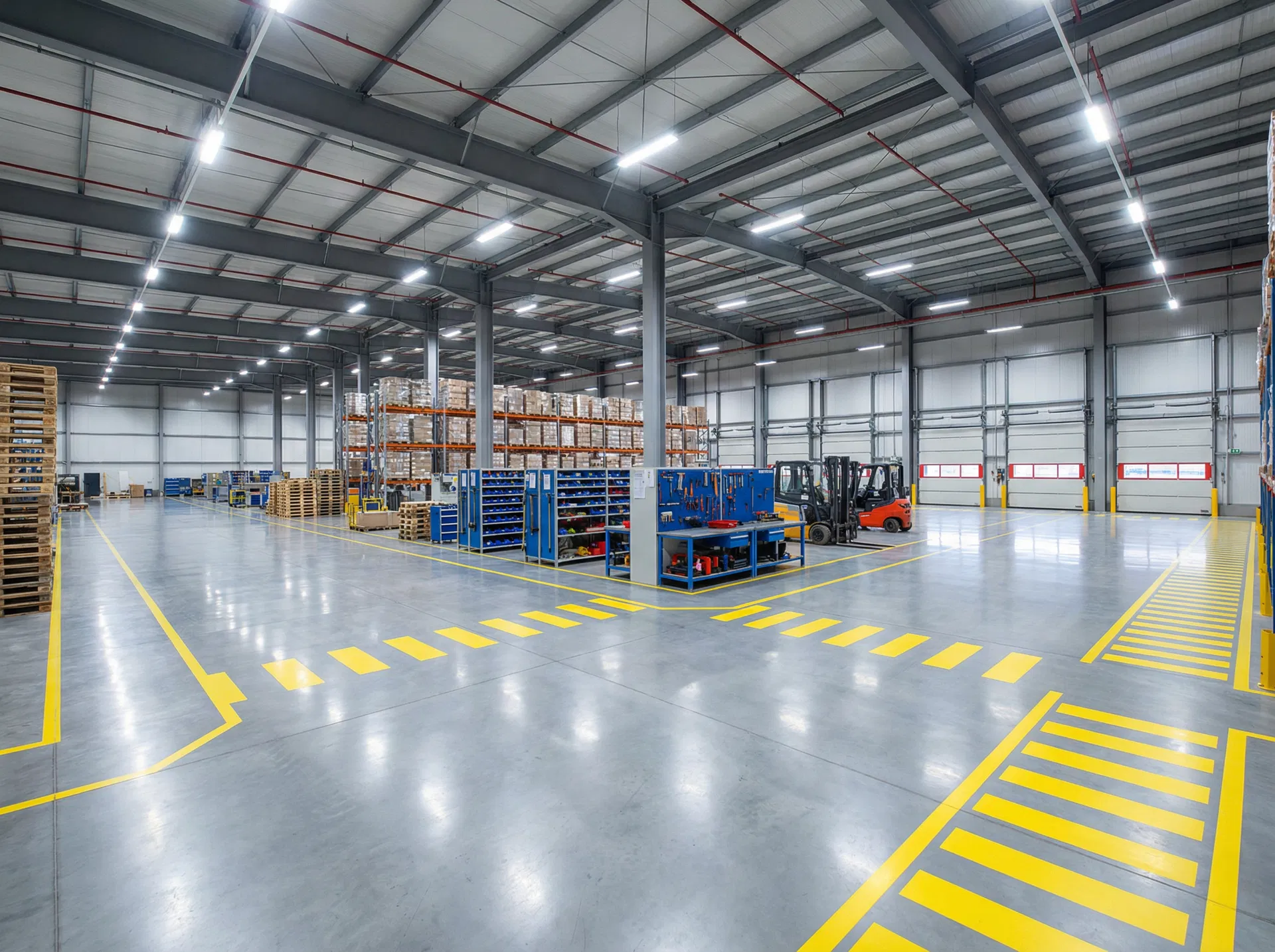 Well-maintained industrial warehouse facility