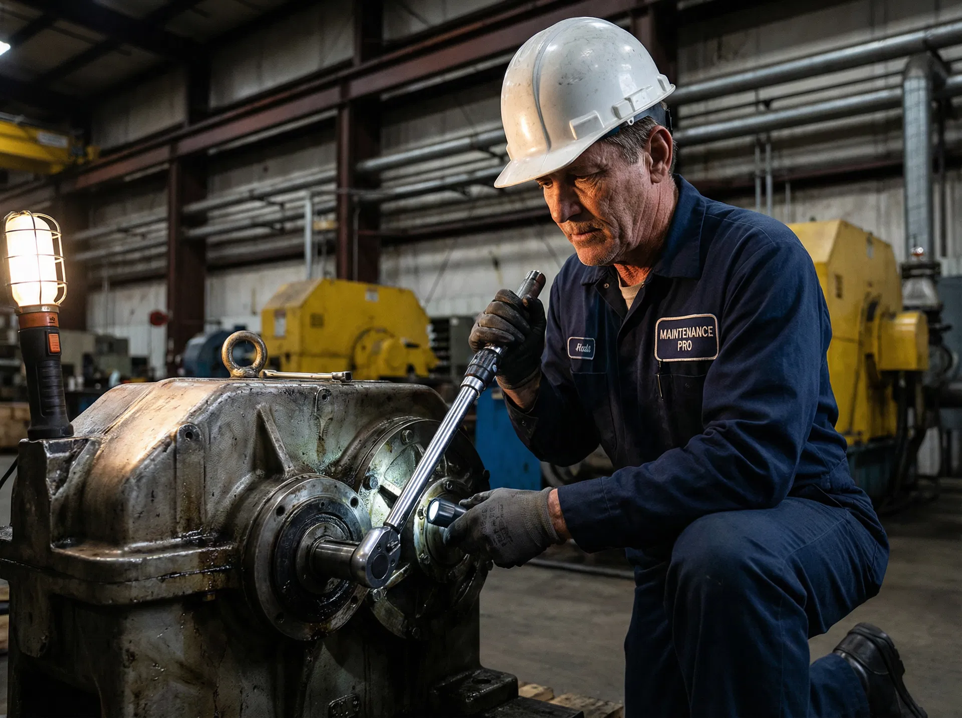 ORA technician performing industrial maintenance