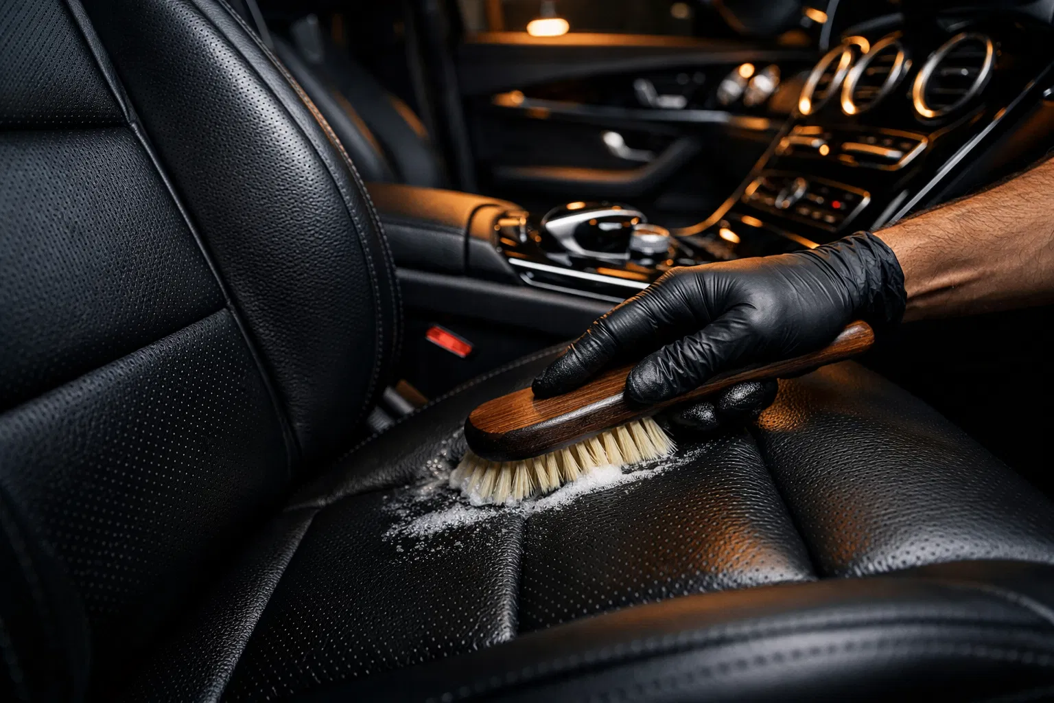 Professional interior car detailing - deep cleaning and conditioning