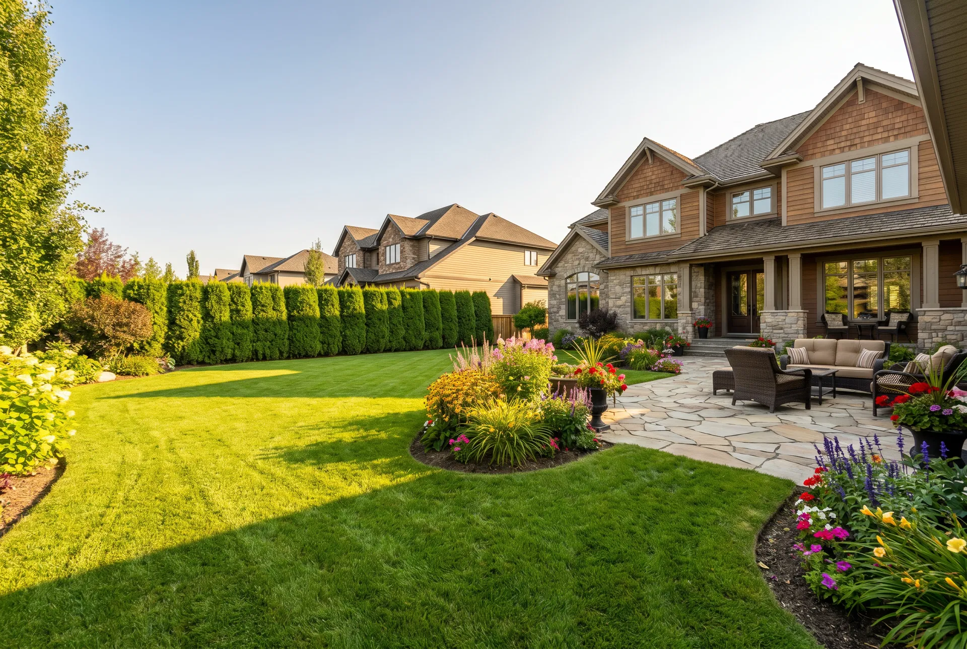 Beautifully maintained property by Mackay's Landscaping