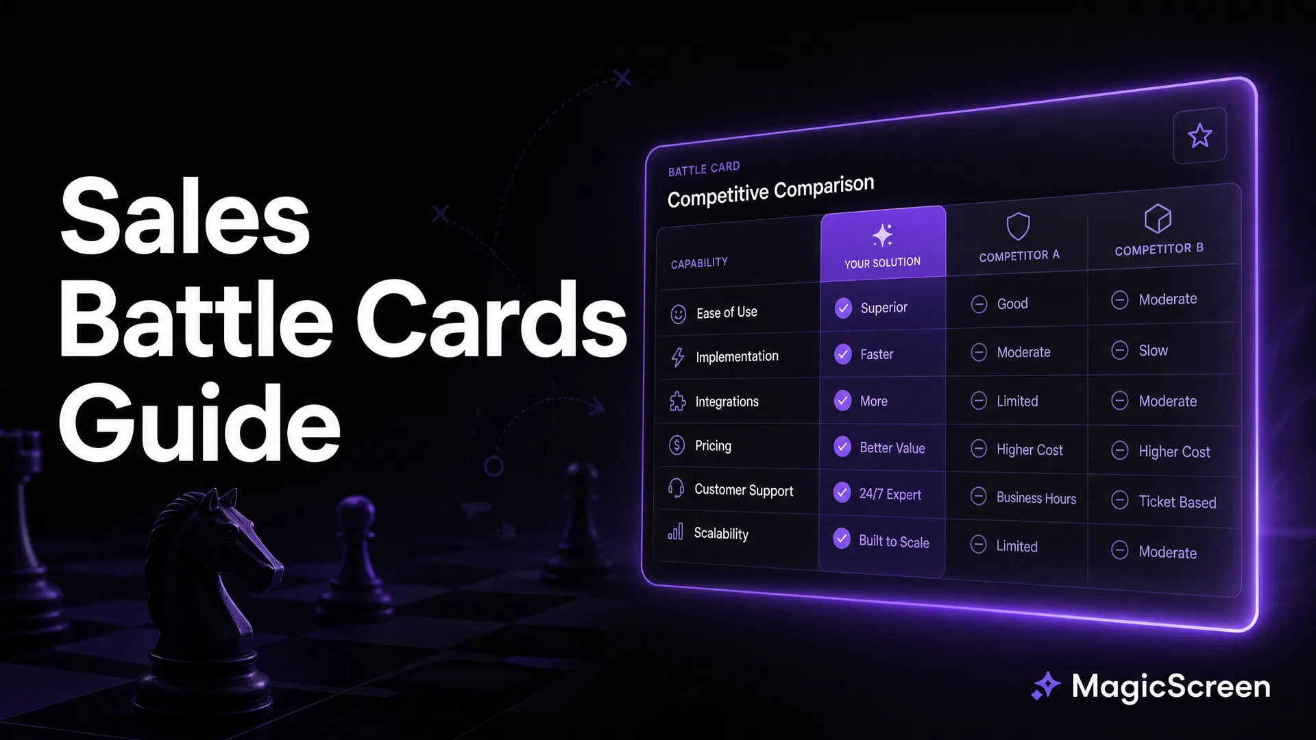 The Complete Guide to Sales Battle Cards (With Templates) | MagicScreen