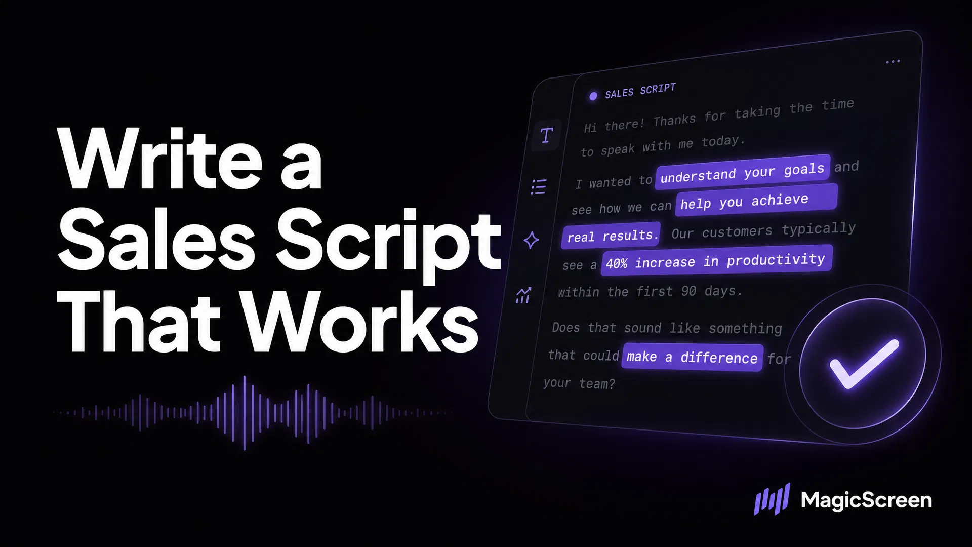 How to Build a Sales Script That Doesn't Sound Like a Script