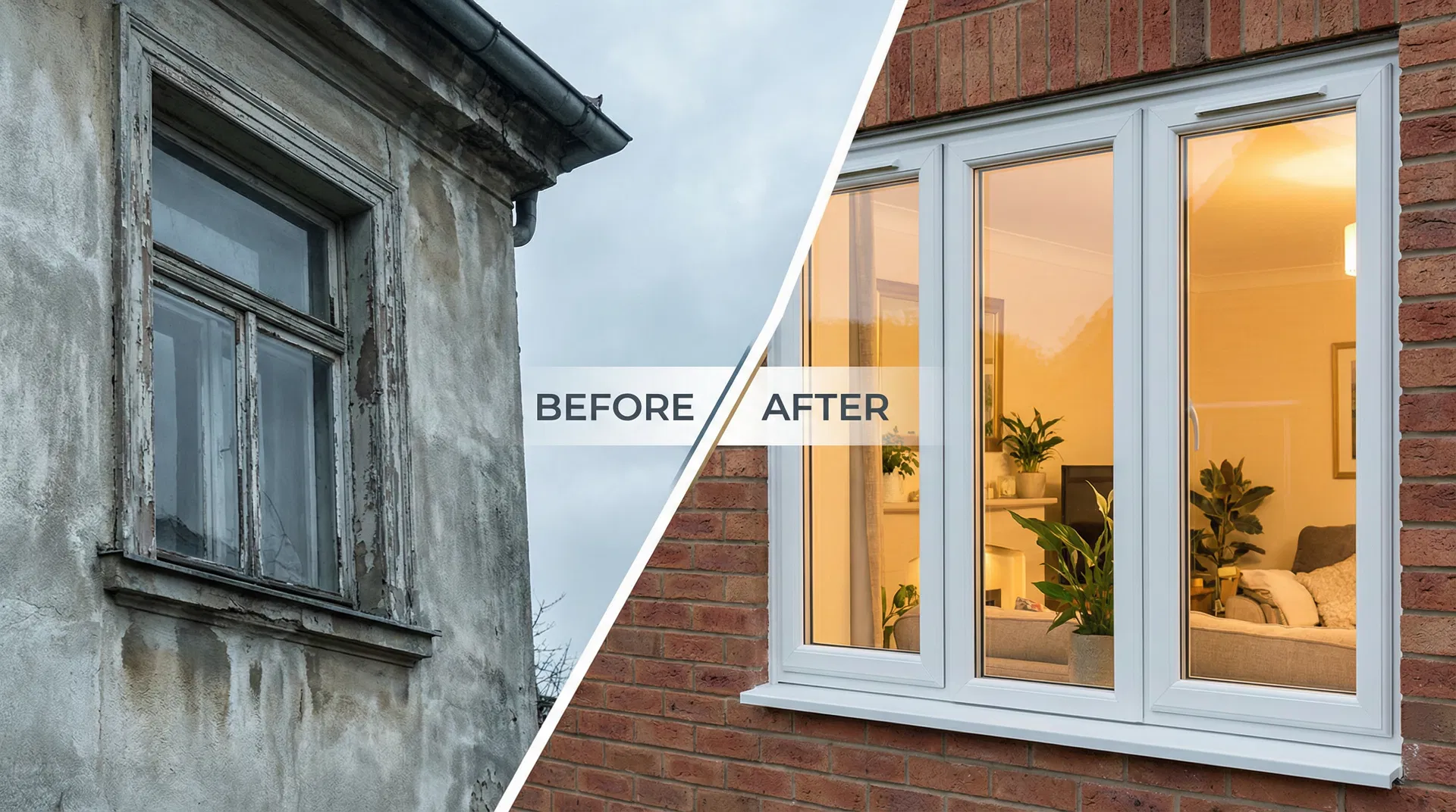 Avant / Après rénovation de fenêtres