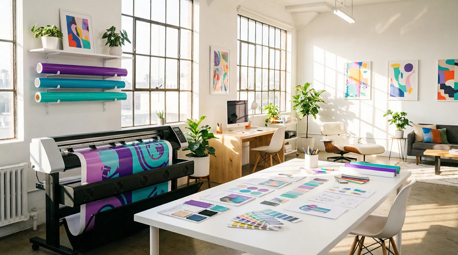 Creative studio workspace