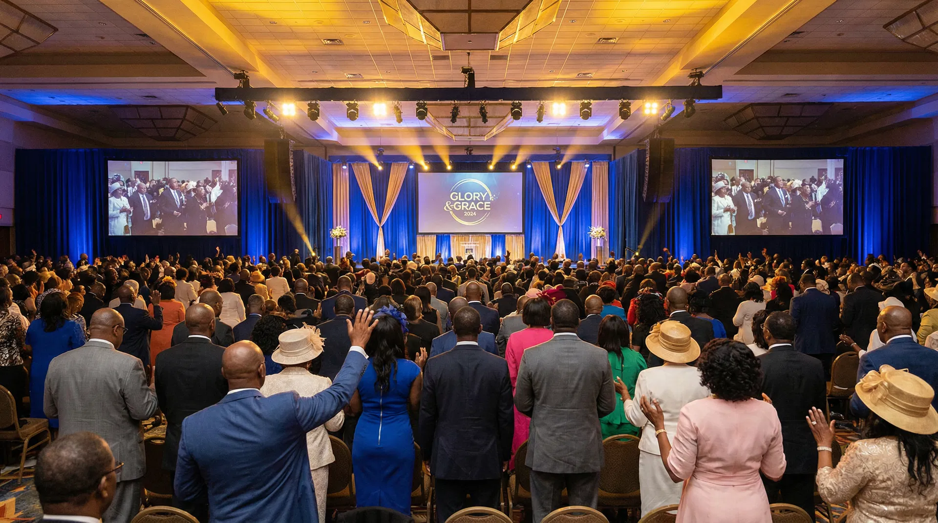 Conference gathering