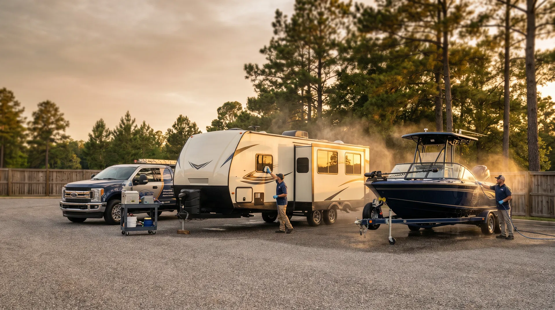 RV and boat detailing for owners who would rather spend their weekend using them.