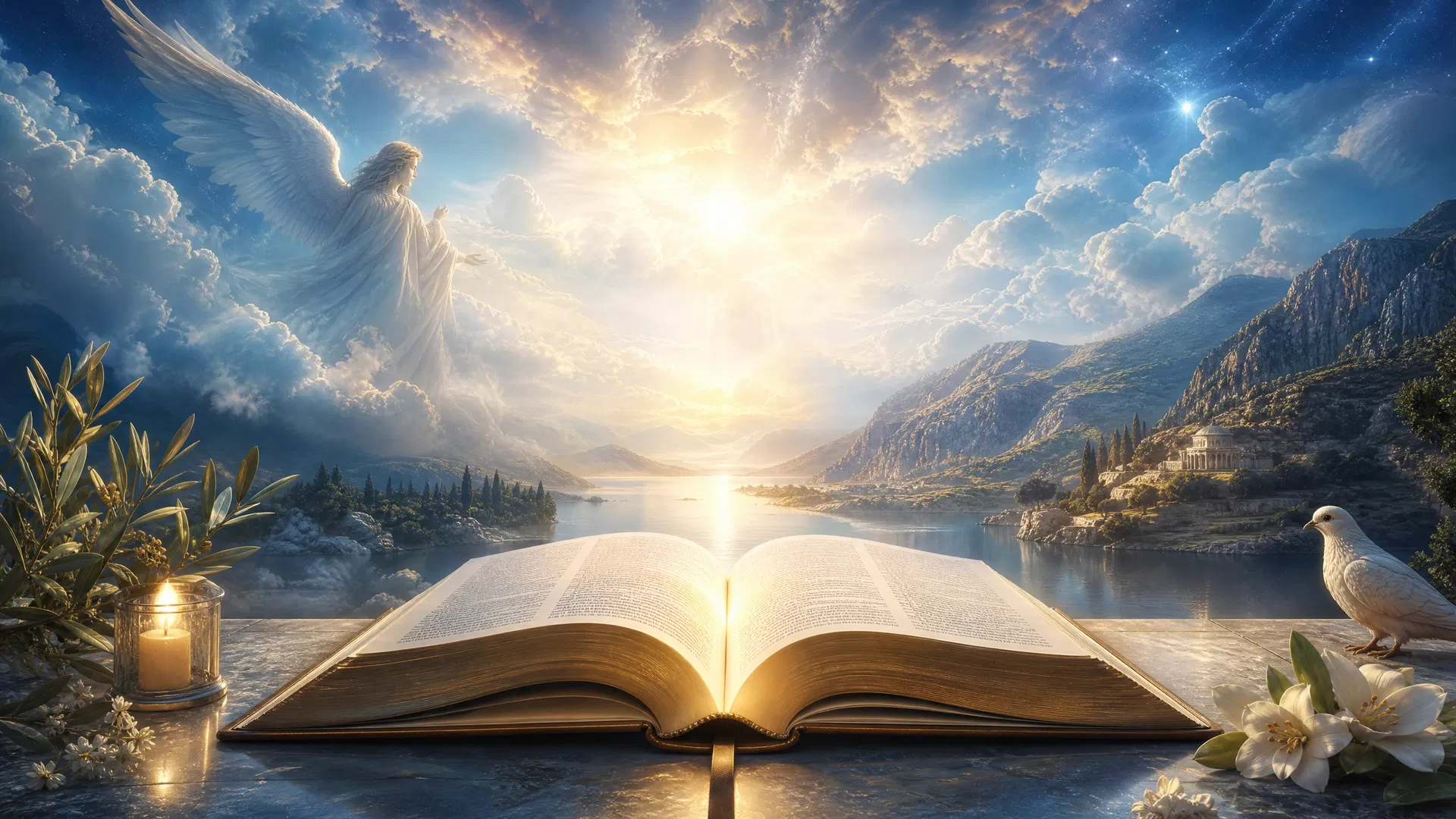 Biblia y luz divina