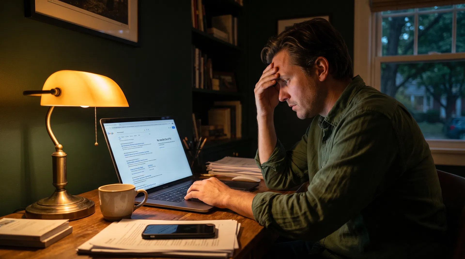 Small business owner frustrated that their website isn't showing up on Google