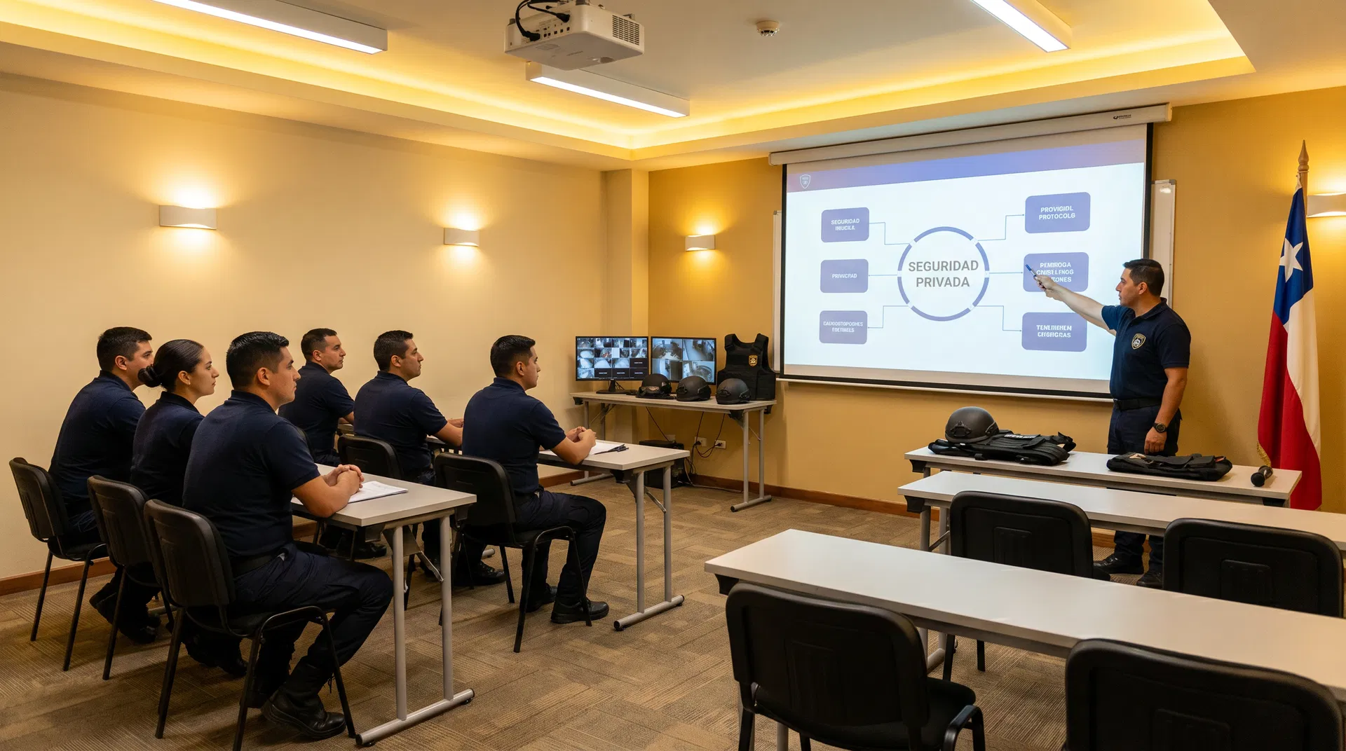 Clase de formación de guardias
