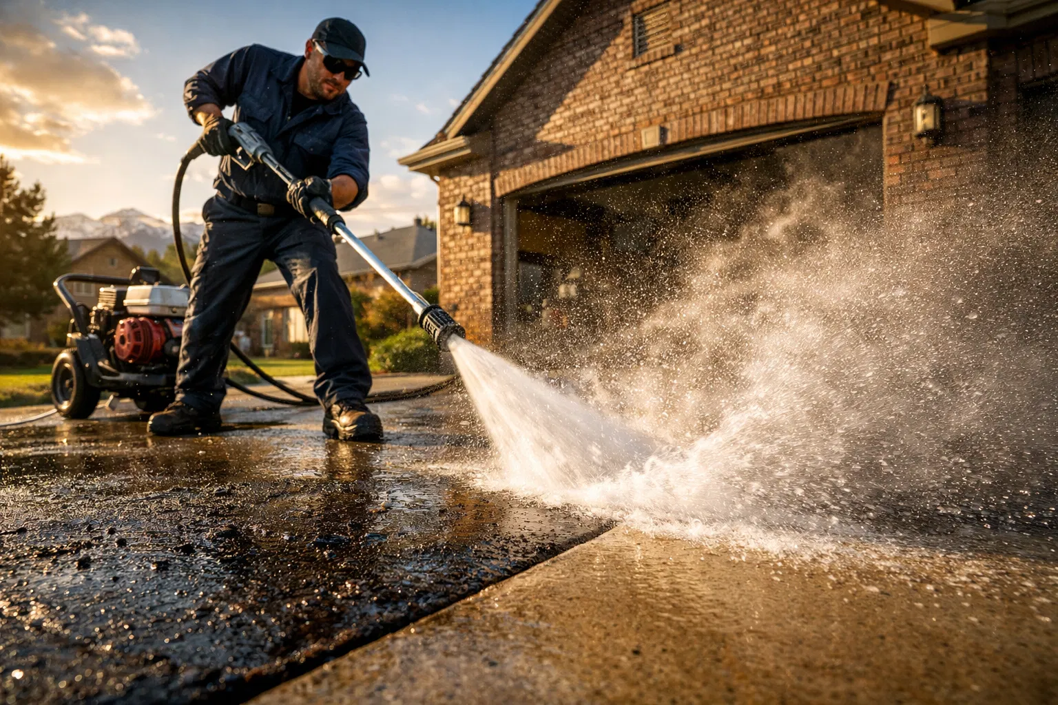 Professional pressure washing in Denver