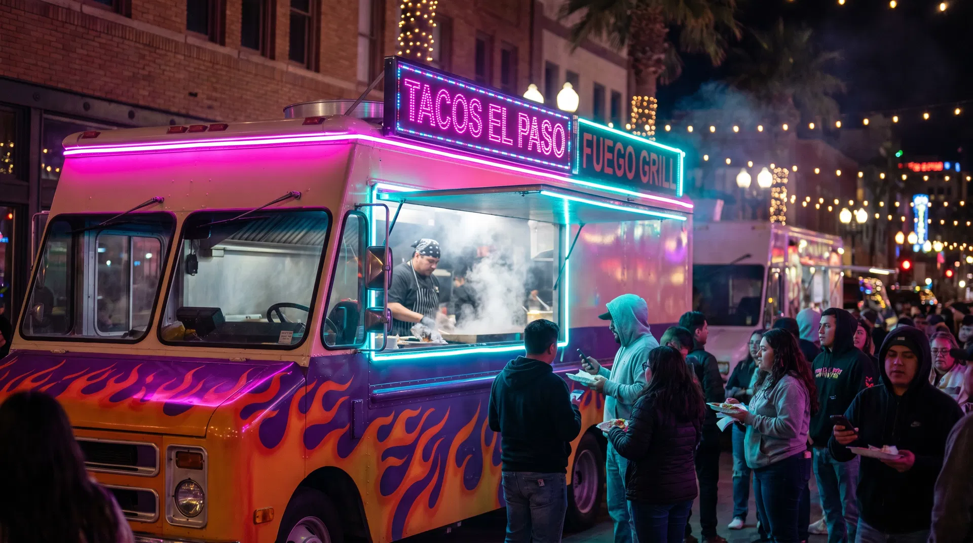 Munchies Bus food truck catering El Paso TX — burgers tacos wings for outdoor events 60-200 guests